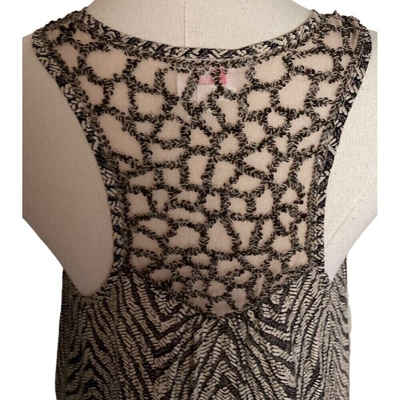 Parker Women's Size S Sequined Keyhole Racer Back Mini Dress Top Brown - Picture 4 of 7